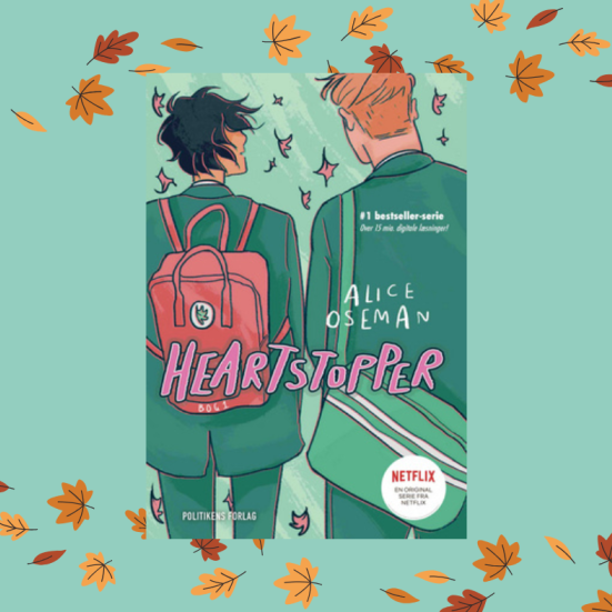 Forside på Hearstopper bog 1 omringet af blade