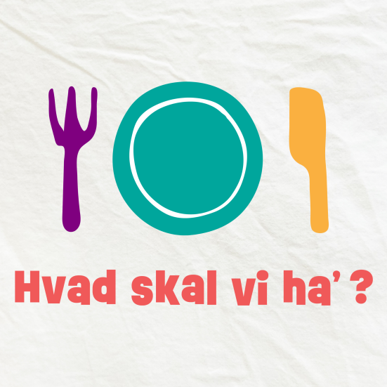 Grafisk fremstilling af tallerken med bestik. 