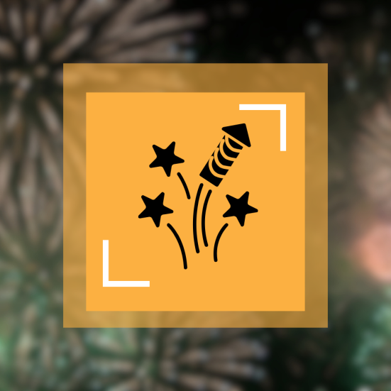 Grafik der illustrerer nytår