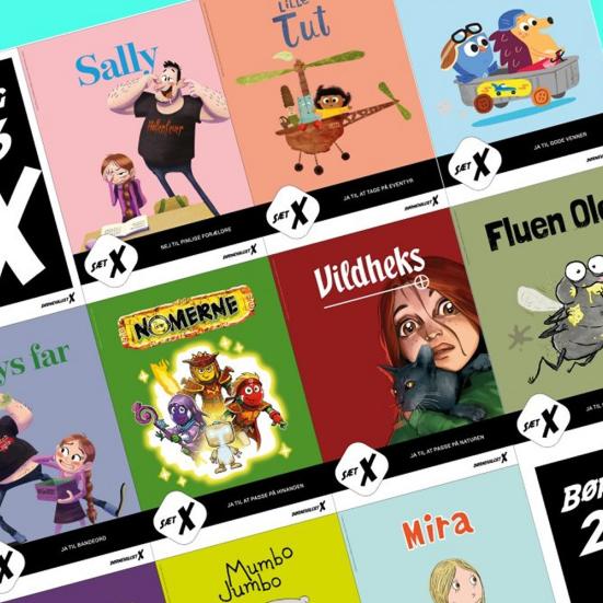 Collage af kandidaterne til årets børnevalg. 